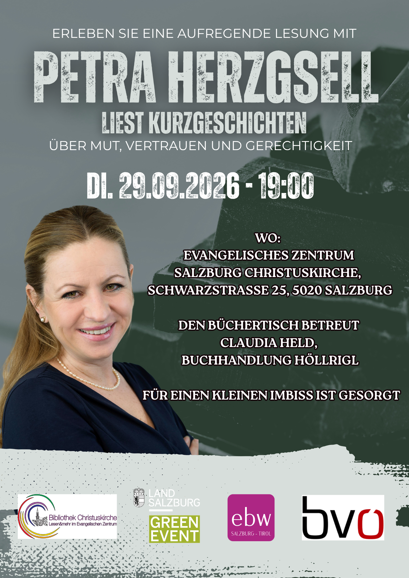 Petra Herzgsell liest Kurzgeschichten über Mut, Vertrauen und Gerechtigkeit